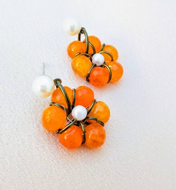 Orange Agat Daisies 0038