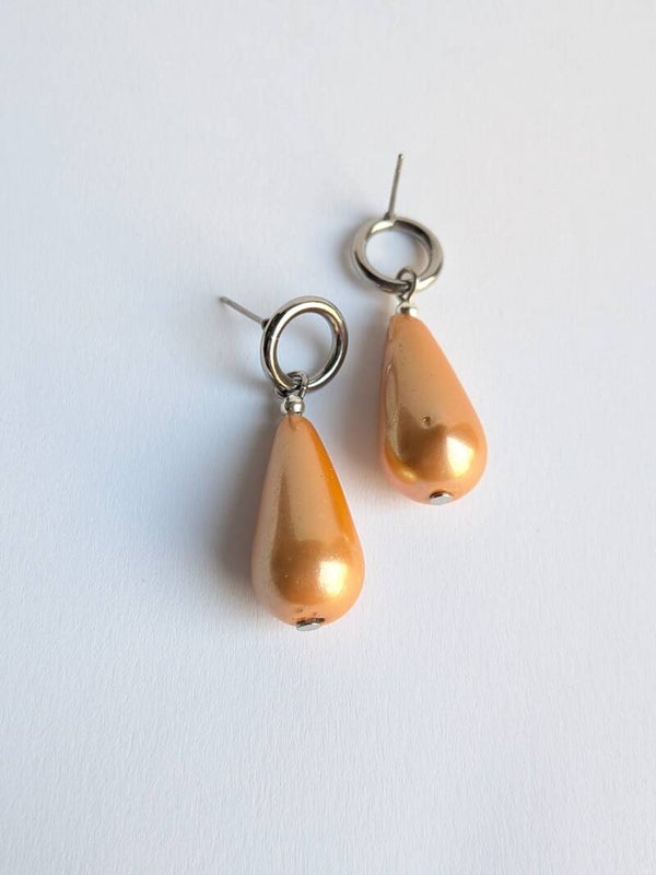 Orange-Brown Pearl Drops 0079