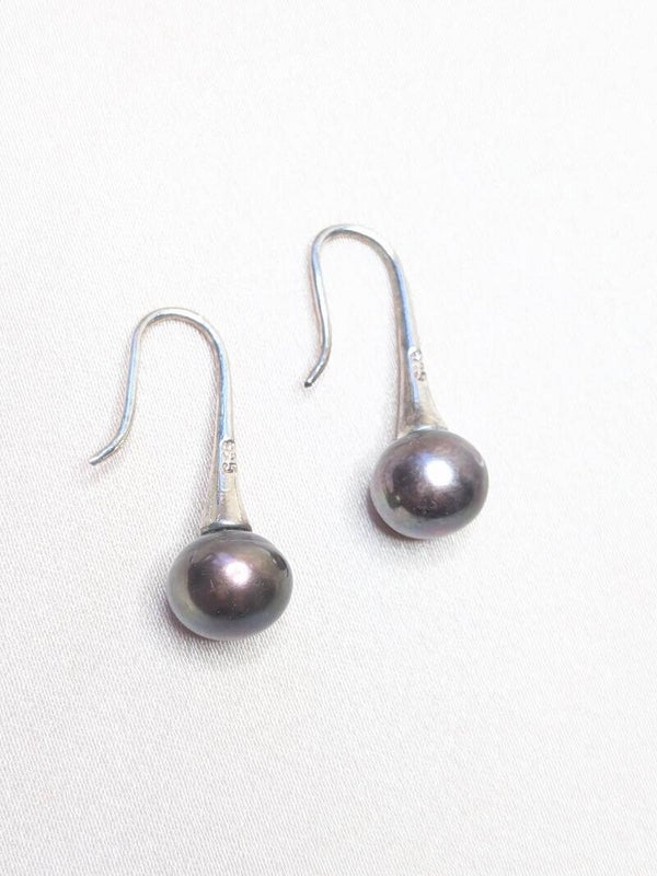 925 Silver Round Coloured Pearl 0126