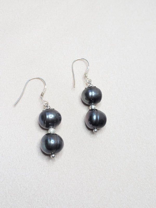 Dark Blue Double Coloured Pearls 0129