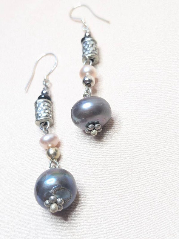 Coloured Gray Round Pearl 0140