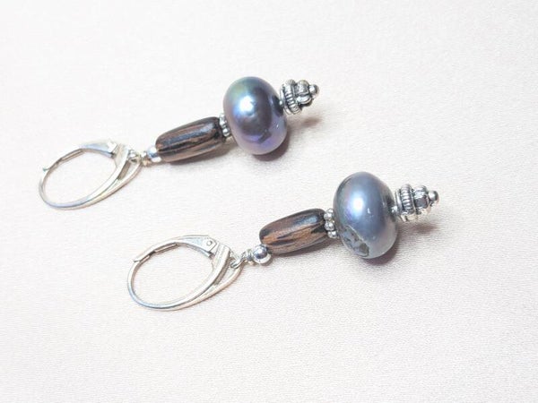 Coloured Natural Grey Round Pearl 0142