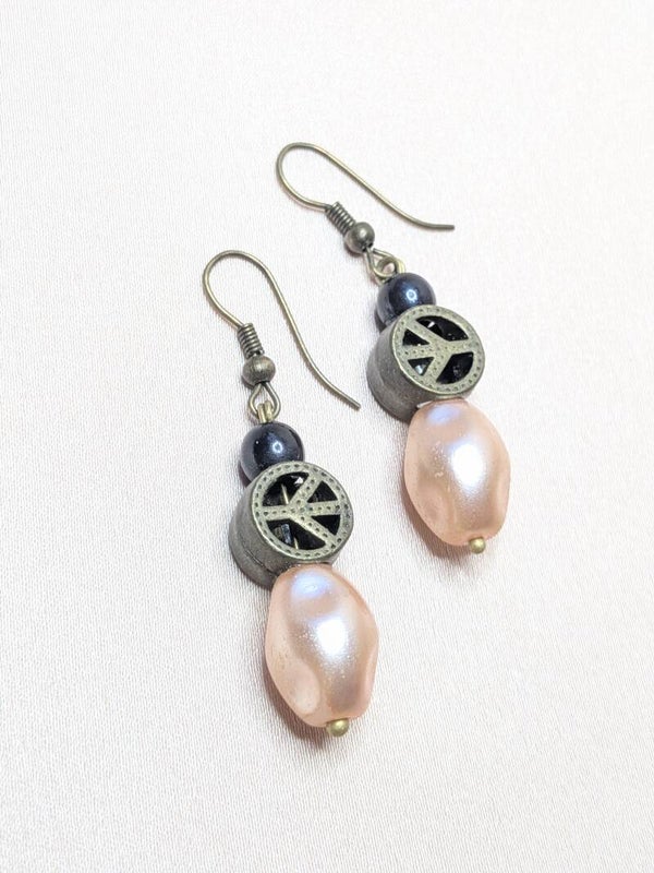 Peace Sign Copper Pearl 0158