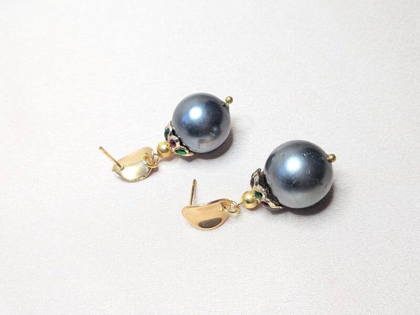 Coloured Round Dark Pearl 0160