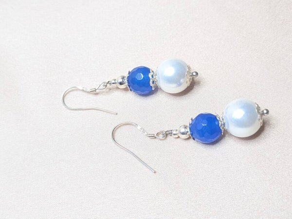 Blue Agat Round Pearl 0198