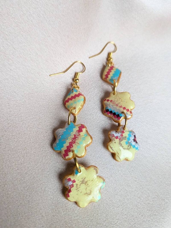 Polymer Clay Multi Coloured Squares 0214