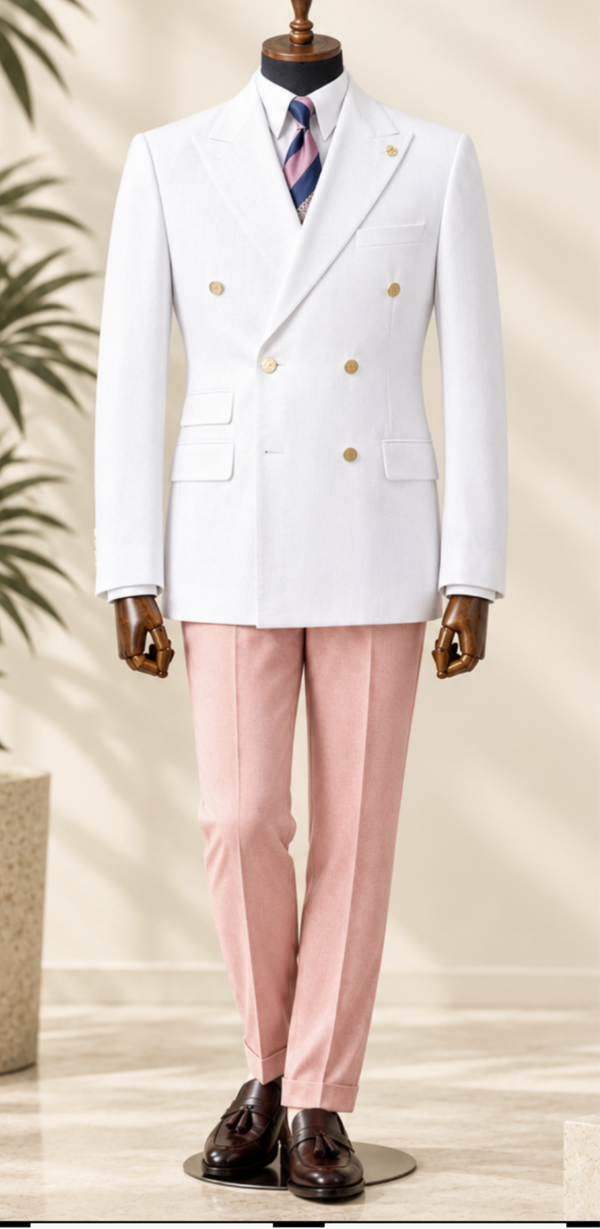 PANACHE ROSE ET BLANC
