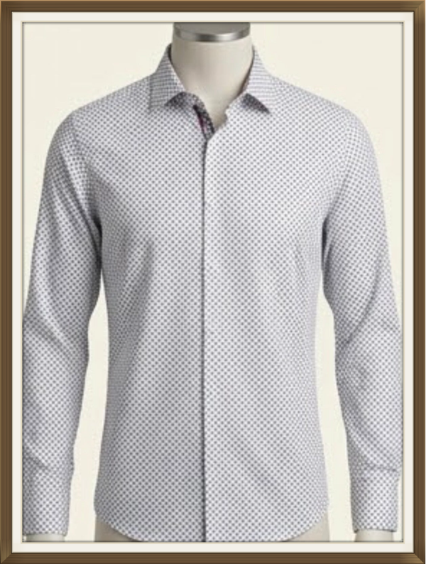 CHEMISE ADULTE IMPRIME BLEU
