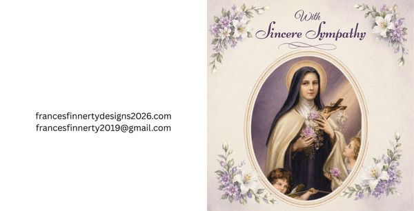 st therese of lisieux sympathy card