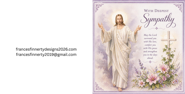 Our lord religious image sympathy card.