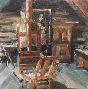 Privé collectie | Atelier Zorn | Olieverf op doek | 15 bij 15 cm | ©2021