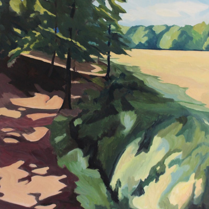 Verkocht | Zomer op het veld | Olieverf op doek | 80 bij 60 cm | © 2019