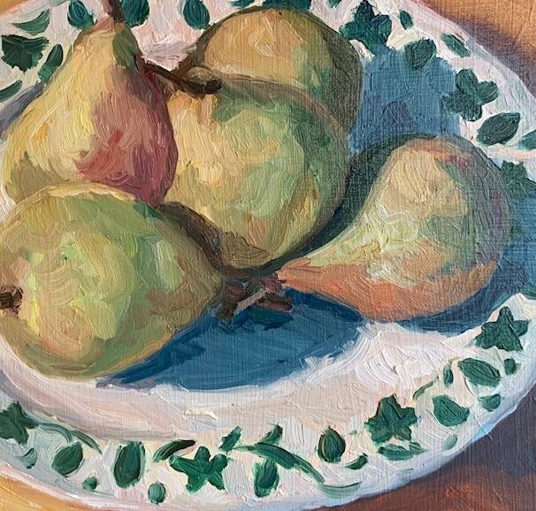 Wildemannen op bord | Olieverf op paneel | 20 bij 20 cm | ©2023