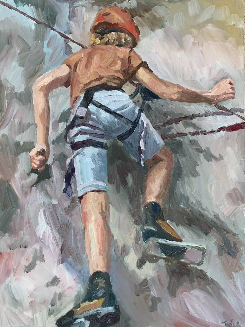Klimmer | olieverf op paneel |©2024