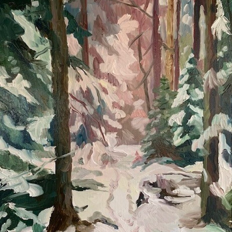 Winter | Olieverf op paneel | 40 bij 30 cm| 450 euro | © 2023
