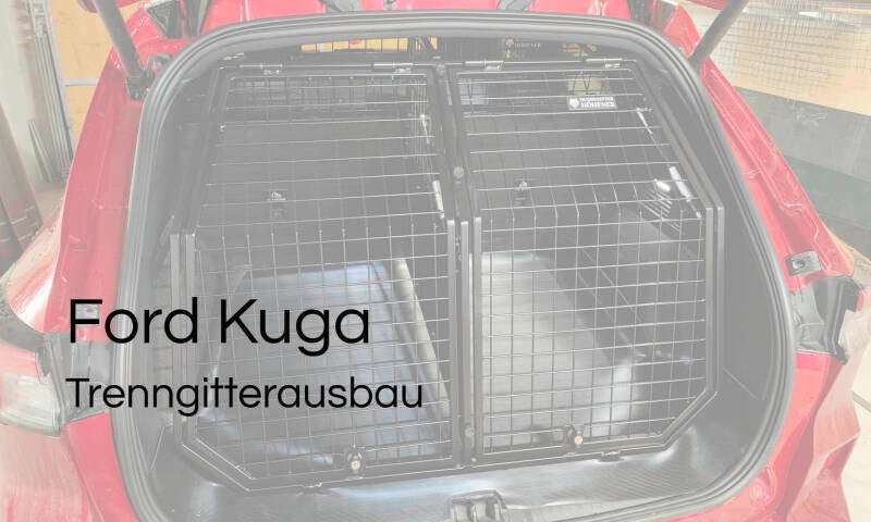 Seat Alhambra mit massgefertigtem Einbau mit zwei Abteilen und einem Unterbau mit Schubladen