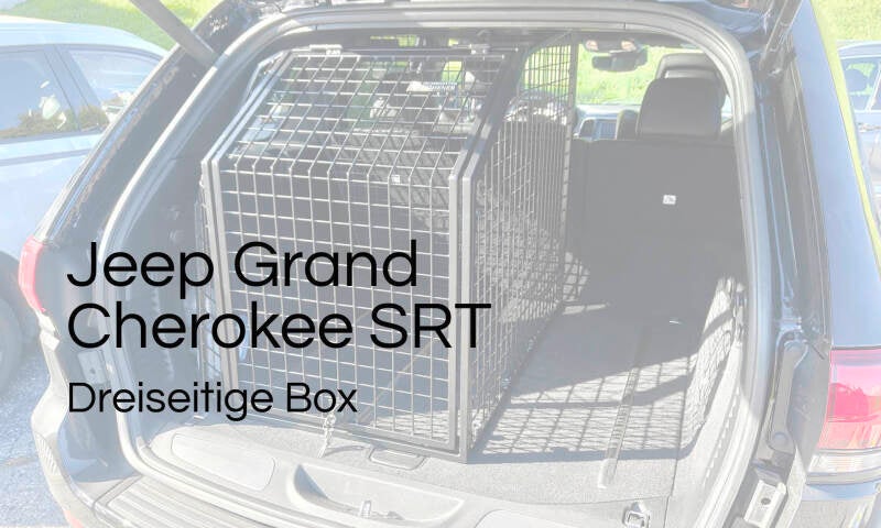 Jeep mit massgefertigter dreiseitiger Box