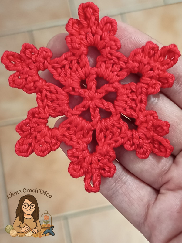 FLOCON CROCHETÉ SAPIN
