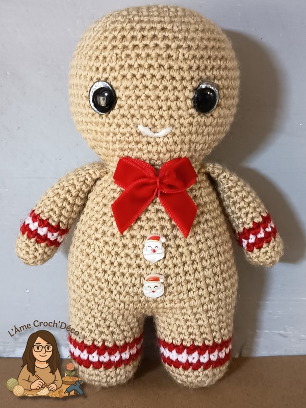 PETIT BONHOMME PAIN D'ÉPICES CROCHETÉ