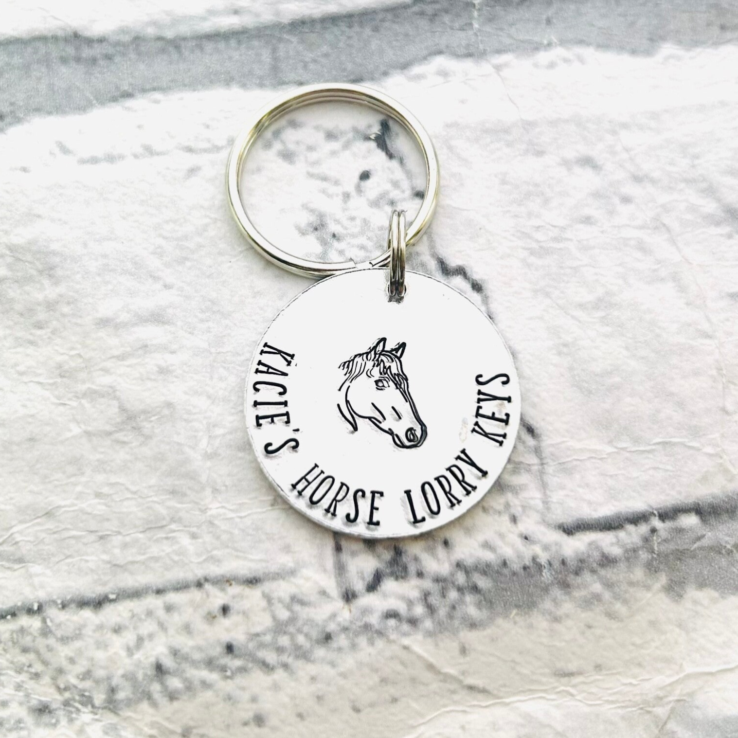 Personalised Horse Keyring