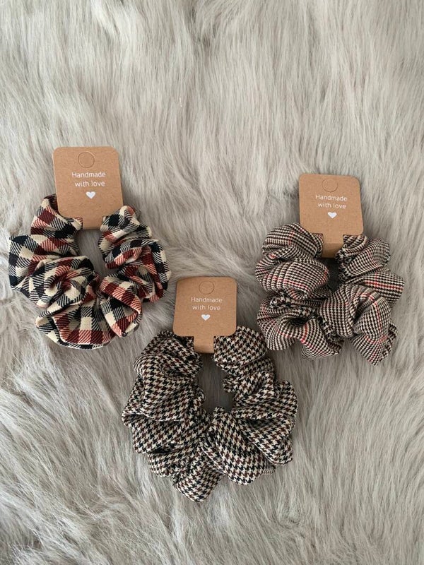 Set of 3 Hair Scrunchies Large