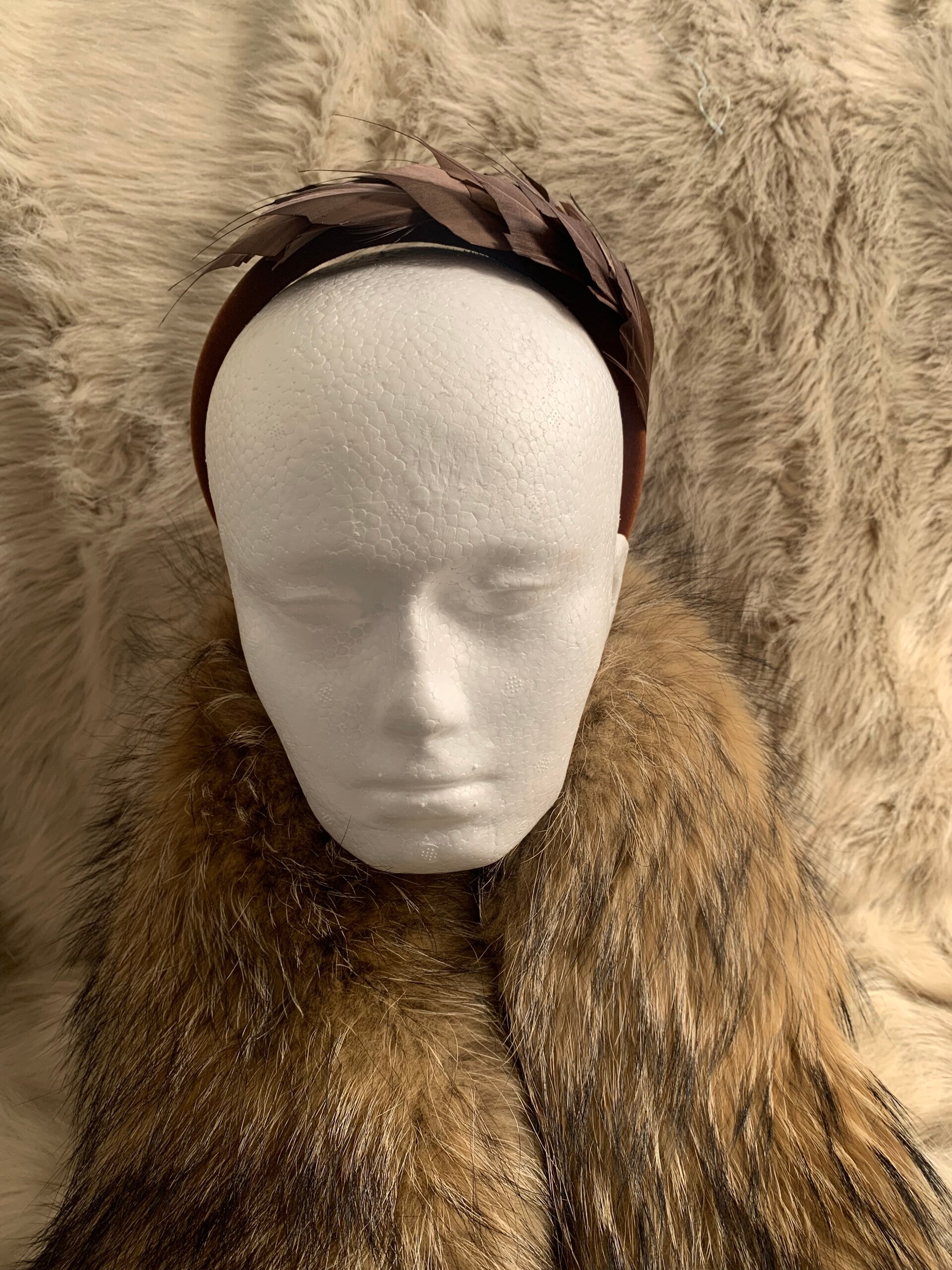 Real Feather Fascinator Headband