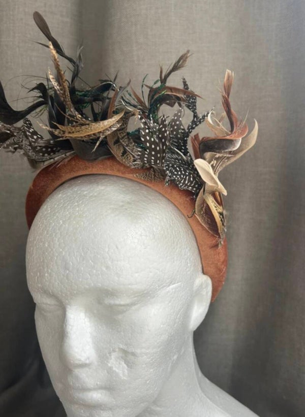 Real Feather Fascinator Headband