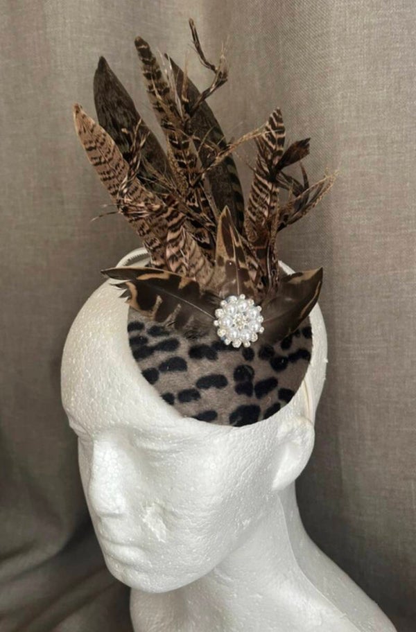 Real Feather Fascinator