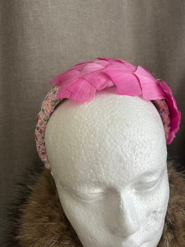 Real Feather Fascinator Headband