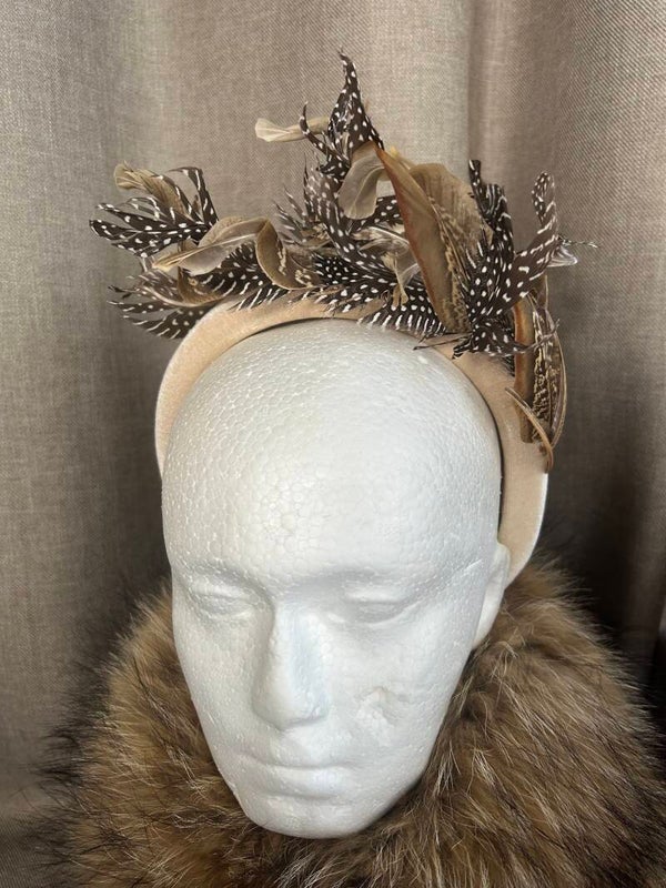 Real Feather Fascinator Headband
