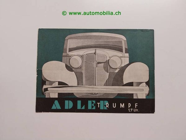 Adler Trumpf 1.7 Prospekt 1935/04 deutsch