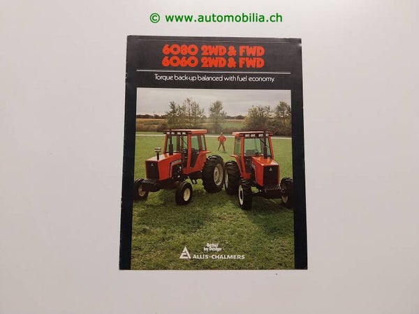 Allis-Chalmers 6080 / 6060 Traktor Prospekt englisch