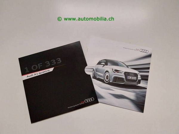 Audi A1 Qattro "1 of 333" 2012/01 Prospekt deutsch