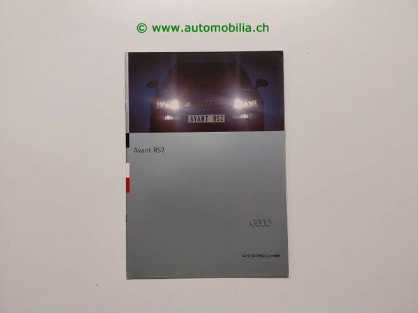 Audi RS2 Avant 1994/01 Prospekt deutsch