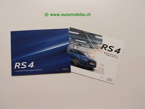 Audi RS4 Avant Nogaro selection 2014/03 Prospekt deutsch