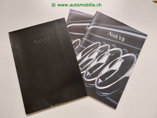 Audi V8 (D11) 1988/09 Prospektmappe deutsch