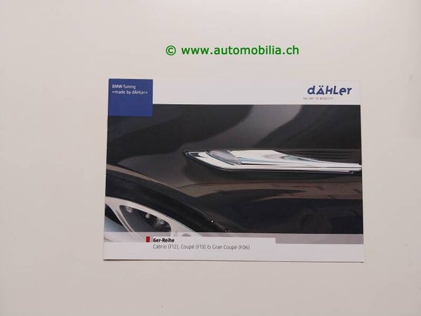 Dähler BMW 6er-Reihe (F12, F13, F06) 2013/10 Prospekt deutsch