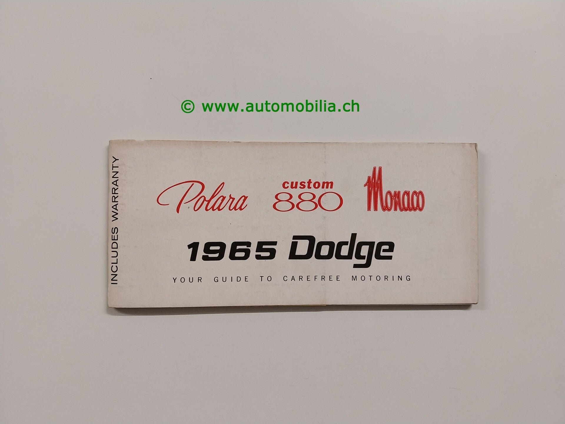 Dodge Polara / Custom 880 / Monaco 1965 Betriebsanleitung englisch