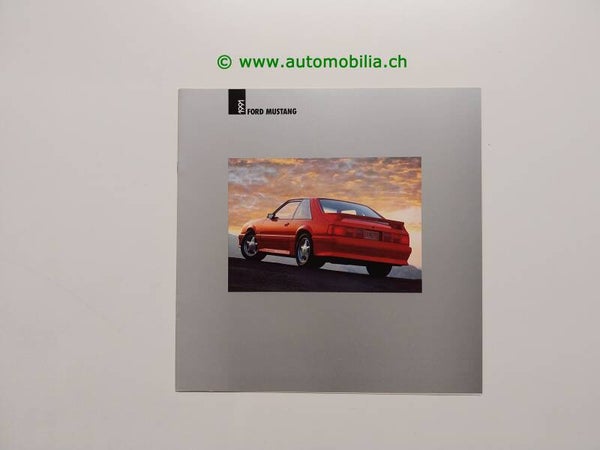 Ford (USA) Mustang 1991 Prospekt englisch