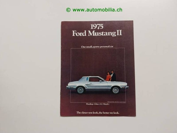 Ford (USA) Mustang II Prospekt 1975 englisch