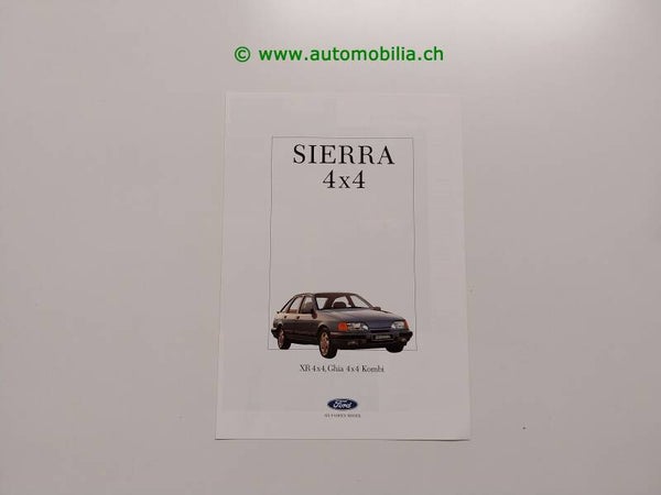 Ford (EU) Sierra 4x4 1988/02 Prospekt deutsch