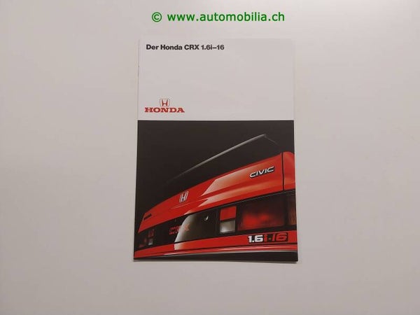 Honda Civic CRX 1.6i-16 Prospekt deutsch