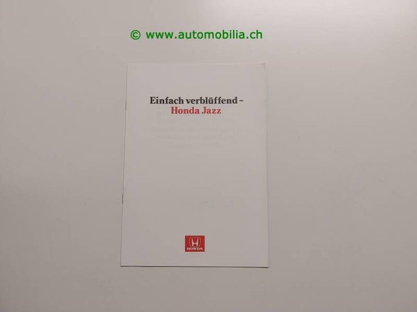Honda Jazz Prospekt deutsch