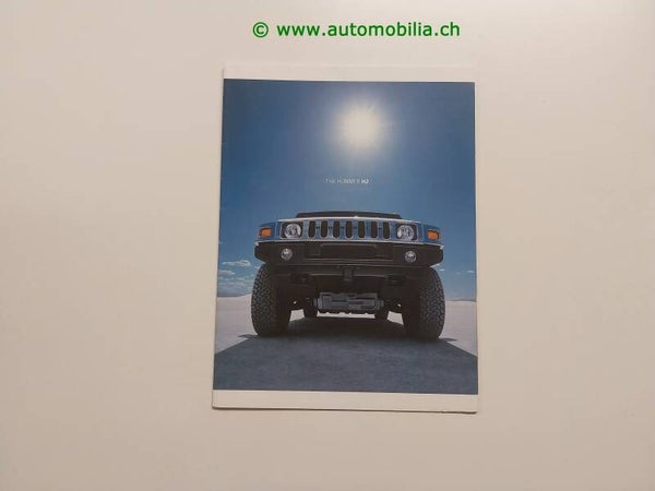 Hummer H2 Prospekt/Poster deutsch