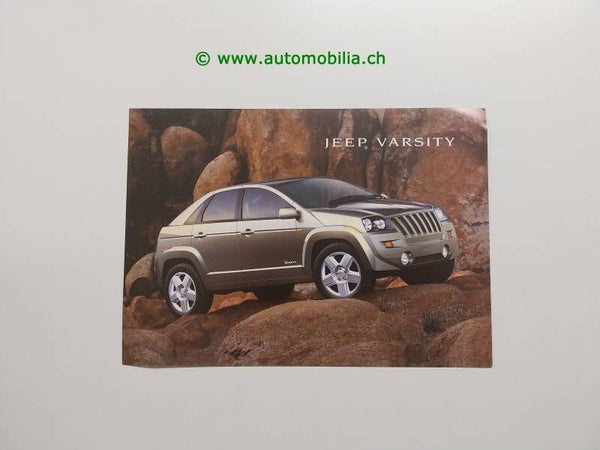 Jeep Varsity Concept 2000 Prospekt englisch
