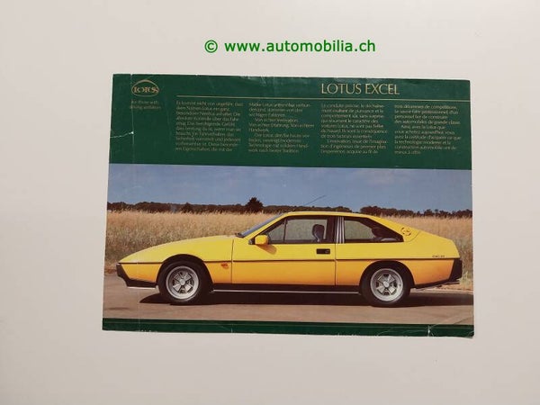 Lotus Excel 1985/03 Prospekt deutsch / französisch