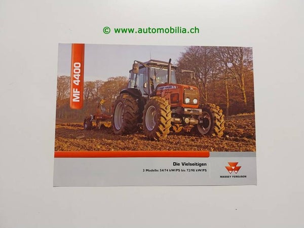 Massey Ferguson MF 4400 Traktor Prospekt 2005 deutsch
