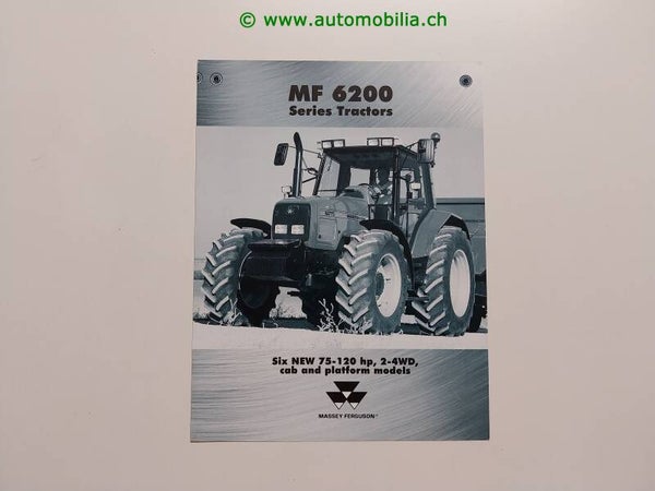 Massey Ferguson MF 6200 Traktor Prospekt 1999 englisch
