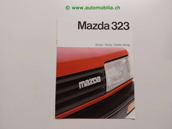 Mazda 323 1985/08 Prospekt deutsch