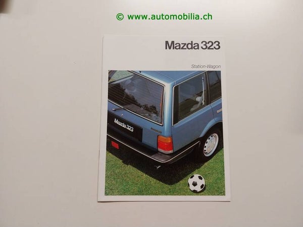 Mazda 323 Station-Wagon 1987/09 Prospekt französisch